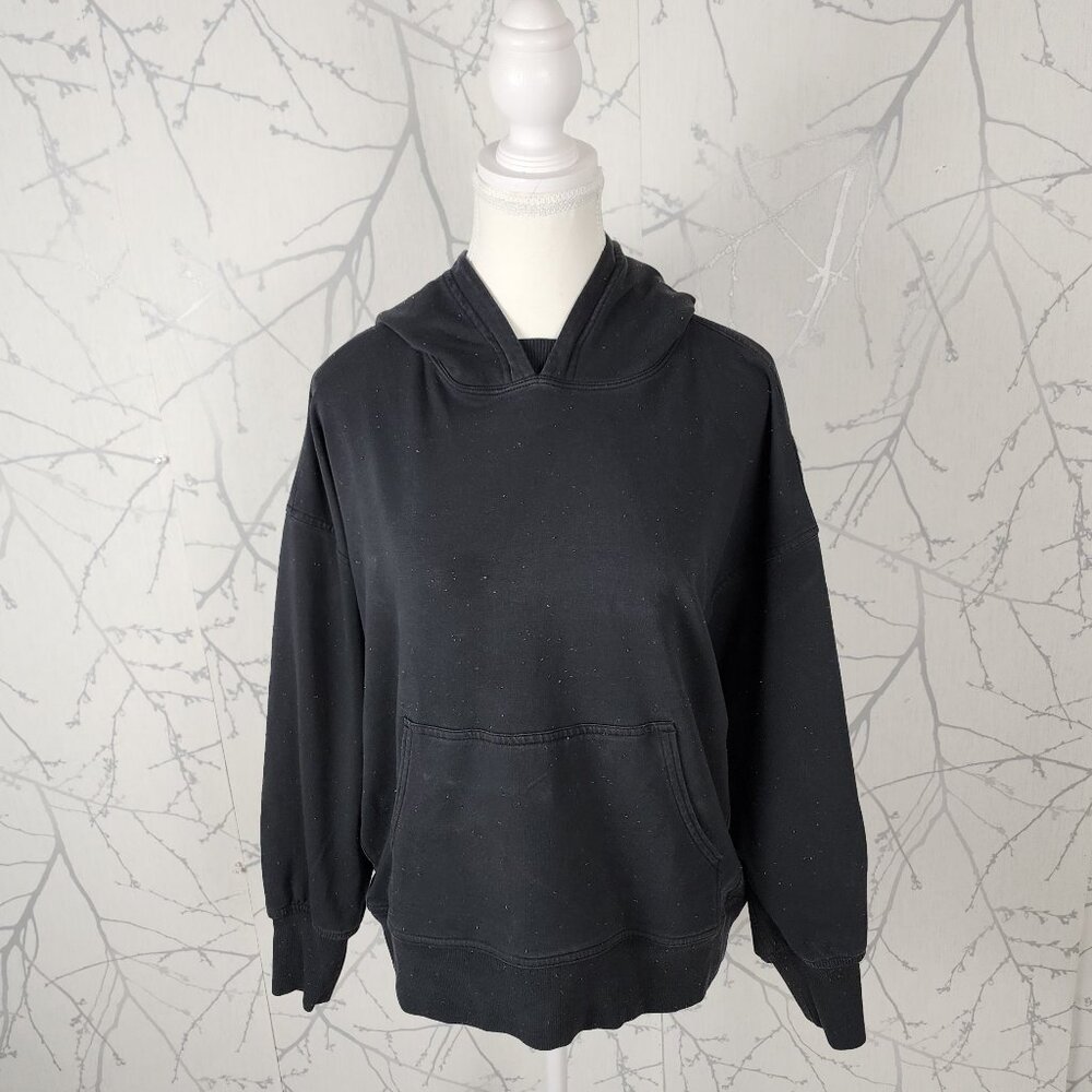 Lululemon Black Cotton Terry Rainbow Speckle Back In Action Hoodie - Picture 2 of 7